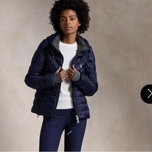 Polo Ralph Lauren Ripstop Full Zip Windbreaker Refined Navy Women jacket.$300